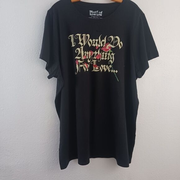 Torrid Meatloaf Classic Fit Cotton Crew neck shott slerve black  Tee size 6X - Picture 1 of 5